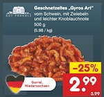 Geschnetzeltes „Gyros Art“ im Angebot bei Netto Marken-Discount in Garbsen Geschnetzeltes „Gyros Art“ Angebote von Gut Ponholz bei Netto Marken-Discount Garbsen für 2,99 €