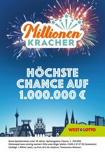 Westlotto Prospekt für Köln mit 3 Seiten Westlotto Prospekt für Köln: "Hol dir die Million!", 3 Seiten, 16.11.2020 - 05.12.2020