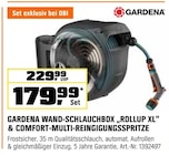 Aktuelle Gartenschlauch Angebote bei OBI in Essen Aktuelles WAND-SCHLAUCHBOX „ROLLUP XL“ Angebot bei OBI in Essen ab 179,99 €