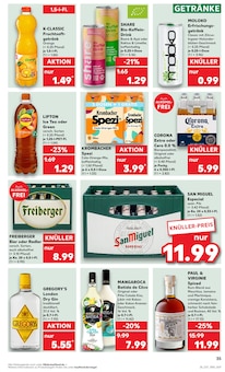 Gin im Kaufland Prospekt "Aktuelle Angebote" mit 62 Seiten (Leipzig)