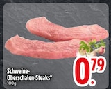 Schweine-Oberschalen-Steaks im EDEKA Prospekt Schweine-Oberschalen-Steaks von im aktuellen EDEKA Prospekt für 0,79 €