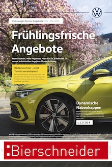 Aktueller Volkswagen Prospekt "Frühlingsfrische Angebote" Seite 1 von 1 Seite für Ingolstadt