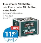 Alkoholfrei von Clausthaler im aktuellen V-Markt Prospekt für 11,49 €