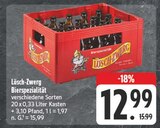 Bierspezialität im Angebot bei EDEKA in Erlangen Bierspezialität Angebote von Lösch-Zwerg bei EDEKA Erlangen für 12,99 €