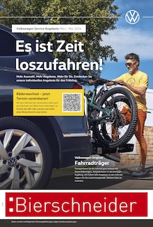 Aktueller Volkswagen Prospekt "Frühlingsfrische Angebote" Seite 1 von 1 Seite für Riedenburg