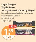 Triple Taste 3K High Protein Crunchy Riegel von Layenberger im aktuellen V-Markt Prospekt für 1,59 €