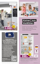 Aktueller Möbel Inhofer Prospekt mit Kühlschrank, "Vom Küchentraum zur Traumküche", Seite 9