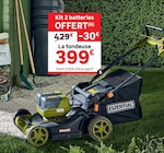 TONDEUSE AUTOTRACTÉE + 2 BATTERIES 20 V 4 AH - Essential - Leroy Merlin à Antibes TONDEUSE AUTOTRACTÉE + 2 BATTERIES 20 V 4 AH - Essential en promo chez Leroy Merlin Antibes à 399,00 €
