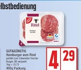 Hamburger vom Rind bei EDEKA im Zeuthen Prospekt für 4,29 €