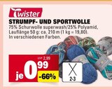 STRUMPF- UND SPORTWOLLE Angebote von Twister bei E center Darmstadt für 0,99 €