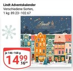 Adventskalender im Angebot bei GLOBUS in Trier Adventskalender Angebote von Lindt bei GLOBUS Trier für 14,99 €