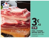 Porc : Poitrine Entière Avec Os dans le catalogue E.Leclerc