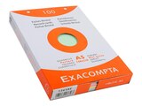 Exacompta - Pack de 100 Fiches bristol - A5 - petits carreaux - couleurs assorties - Exacompta dans le catalogue Bureau Vallée