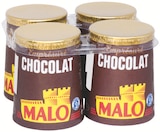 Yaourt emprésuré pot carton chocolat - MALO à 0,60 € dans le catalogue Intermarché Hyper