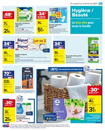 Prix et réduction Serviettes Hygiéniques dans le prospectus Carrefour en cours Offre Serviettes Hygiéniques dans le catalogue Carrefour du moment à la page 59