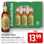 Das Echte im Angebot bei EDEKA in Rottenburg Das Echte Angebote von Schwaben Bräu bei EDEKA Rottenburg für 13,99 €