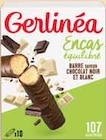 Barre x 10 - Encas équilibré chocolat noir et blanc - GERLINÉA dans le catalogue Intermarché