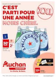 Prospectus Auchan Supermarché à Vacaja: «C'EST PARTI POUR UNE ANNÉE MOINS CHÈRE.» ,  pages, du 02/01/2025 au 11/01/2025