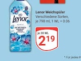 Weichspüler im Angebot bei GLOBUS in Speyer Weichspüler Angebote von Lenor bei GLOBUS Speyer für 2,19 €
