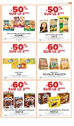 Prix et réduction Barres de céréales dans le prospectus Carrefour Market en cours Offre Barres de céréales dans le catalogue Carrefour Market du moment à la page 45