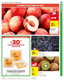 Prix et réduction Kiwi dans le prospectus Carrefour Market en cours Offre Kiwi dans le catalogue Carrefour Market du moment à la page 19
