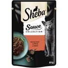 Sheba Pouchbeutel Sauce Collection Sauce Lover mit Rind 85 g bei Zookauf im Jessen Prospekt für 0,55 €