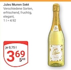 Aktuelle Sekt Angebote bei GLOBUS in Krefeld Aktuelles Jules Mumm Angebot bei GLOBUS in Krefeld ab 3,69 €
