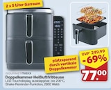 Doppelkammer-Heißluftfritteuse von GOURMETmaxx für 77,00 € bei famila Nordwest im Angebot Doppelkammer-Heißluftfritteuse von GOURMETmaxx im aktuellen famila Nordwest Prospekt
