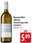 Bergsträßer Winzer Grauburgunder trocken bei E center im Lautertal Prospekt für 5,49 €