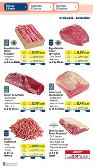 Rindfleisch im METRO Prospekt "Wochenangebote" mit 52 Seiten (Heilbronn)