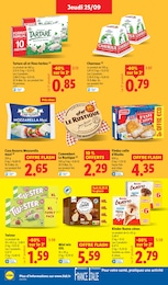 Prix et réduction Camembert dans le prospectus Lidl en cours Offre Camembert dans le catalogue Lidl du moment à la page 14