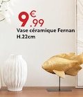 Vase céramique Fernan - Maxi Bazar à Orléans Vase céramique Fernan en promo chez Maxi Bazar Orléans à 9,99 €