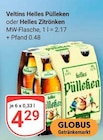 Helles Pülleken im Angebot bei GLOBUS in Homburg Helles Pülleken Angebote von Veltins bei GLOBUS Homburg für 4,29 €