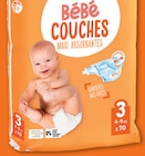 Bébé Couches Maxi Absorbantes T3 4-9kg x70 à Netto dans Île-de-Batz