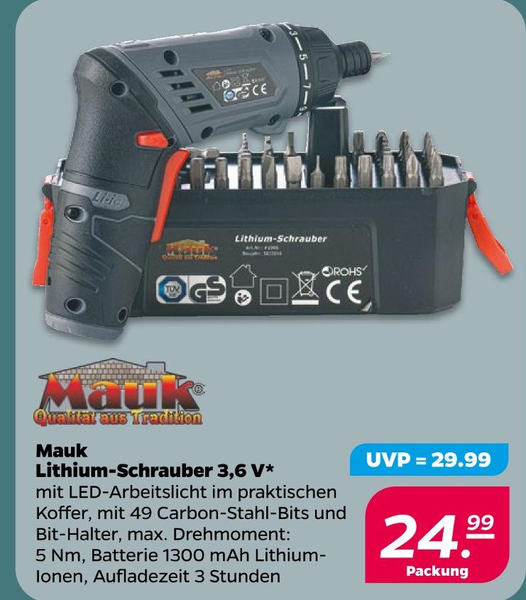 Lithium-Schrauber 3,6 V