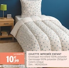 Couette imprimée enfant - Intermarché Super à Toulon Couette imprimée enfant en promo chez Intermarché Super Toulon à 10,99 €