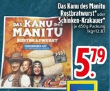 Rostbratwurst im EDEKA Prospekt Rostbratwurst von Das Kanu des Manitu im aktuellen EDEKA Prospekt für 5,79 €