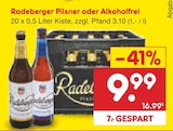 Radeberger Pilsner bei Netto Marken-Discount im Crimmitschau Prospekt für 9,99 €