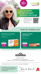Apotheke Prospekt von mea - meine apotheke in Bechhofen Aktueller mea - meine apotheke Apotheken Prospekt für Bechhofen: Unsere Juli-Angebote mit 4} Seiten, 01.07.2025 - 31.07.2025