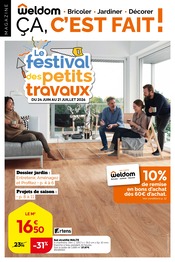 Promos Bricolage dans le catalogue "Le festival des petits travaux" de Weldom Bricolage en promo dans le catalogue Weldom à la page 1