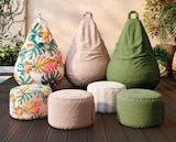 Pouf poire imperméable Naya fleuri L. 75 x H. 110 cm dans le catalogue Castorama