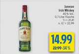 Irish Whiskey im Angebot bei diska in Zwickau Irish Whiskey Angebote von Jameson bei diska Zwickau für 14,99 €