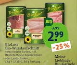 Bio-Wurstaufschnitt von BioLust im aktuellen tegut Prospekt für 2,99 €