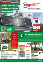 Baumarkt Prospekt von hagebau kompakt Lahnstein hagebau kompakt Prospekt: "LASS UNS AUS SONNE STROM MACHEN", 8 Seiten, 18.03.2023 - 25.03.2023