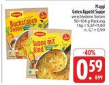 Buchstaben Suppe im Angebot bei EDEKA in Chemnitz Buchstaben Suppe Angebote von Maggi bei EDEKA Chemnitz für 0,59 €