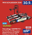 Fahrradträger LIMITED TC 1 im Angebot bei ALDI Nord in Suhl Fahrradträger LIMITED TC 1 Angebote von Eufab bei ALDI Nord Suhl für 329,00 €