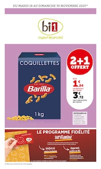 Catalogue Bi1 de la semaine "bi1 supermarché" avec 1 pages, valide du 18/11/2025 au 30/11/2025 pour Veigy-Foncenex et alentours Prospectus Bi1 de la semaine "bi1 supermarché" avec 1 pages, valide du 18/11/2025 au 30/11/2025 pour Veigy-Foncenex et alentours