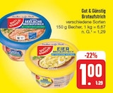 Brotaufstrich bei EDEKA im Aalen Prospekt für 1,00 €