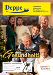 Sanitätshaus Deppe GmbH Sanitätshäuser Prospekt der aktuellen Woche mit 6 Seiten, gültig von 12.11.2025 bis 31.01.2026, in Bad Gandersheim und Umgebung Aktueller Sanitätshaus Deppe GmbH Sanitätshäuser Prospekt in Bad Gandersheim und Umgebung, "Schenken Sie Gesundheit!" mit 6 Seiten, 12.11.2025 - 31.01.2026