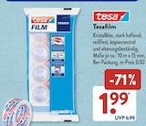 Tesa im ALDI SÜD Prospekt Tesafilm von tesa im aktuellen ALDI SÜD Prospekt für 1,99 €